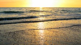 Background Beach at sunrise