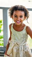 Portrait of Girl Face laughing