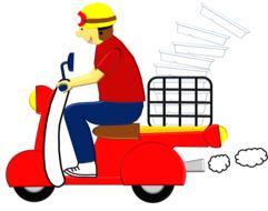 delivery motorbicycle autobicycle