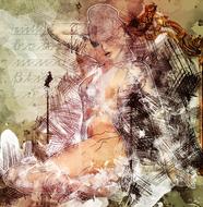 art collage design colorful color