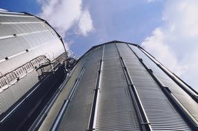silo structure, bottom view