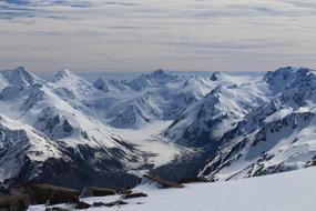 Mountains Landscape Snow New