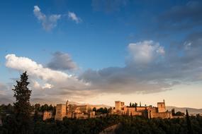 Alhambra Granada Sky
