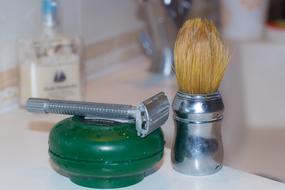 Blade Shaving Foam and Brush