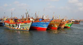 Boats Fishing Anchored