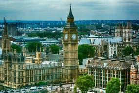 government building, Big Ben, London