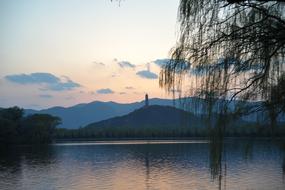 Yuquan Mountain Sunset Overlooking