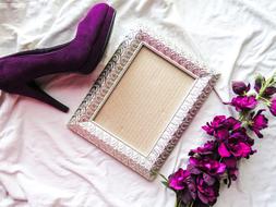 Purple Heels Shoes decorations