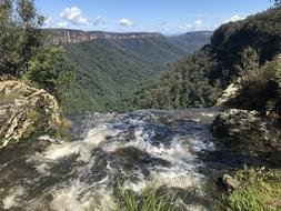 Waterfall Cliff Edge Nature