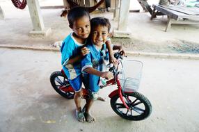 Cambodia Village Countryside children