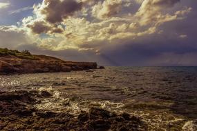 stormy weather by the sea