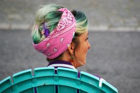 Woman Scarf Profile