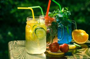 Summer lemonade drinks