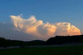 Sunset Clouds Puffy