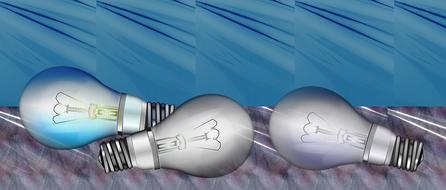 drawing of light bulbs