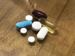 Health Pills blue white oil