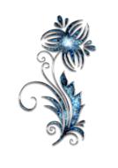 decor ornament jewelry flower blue