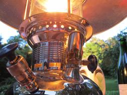 Petromax Lamp in Garden