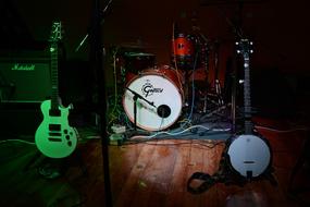 Band Stage and Instruments