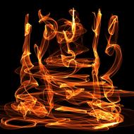 fire light background