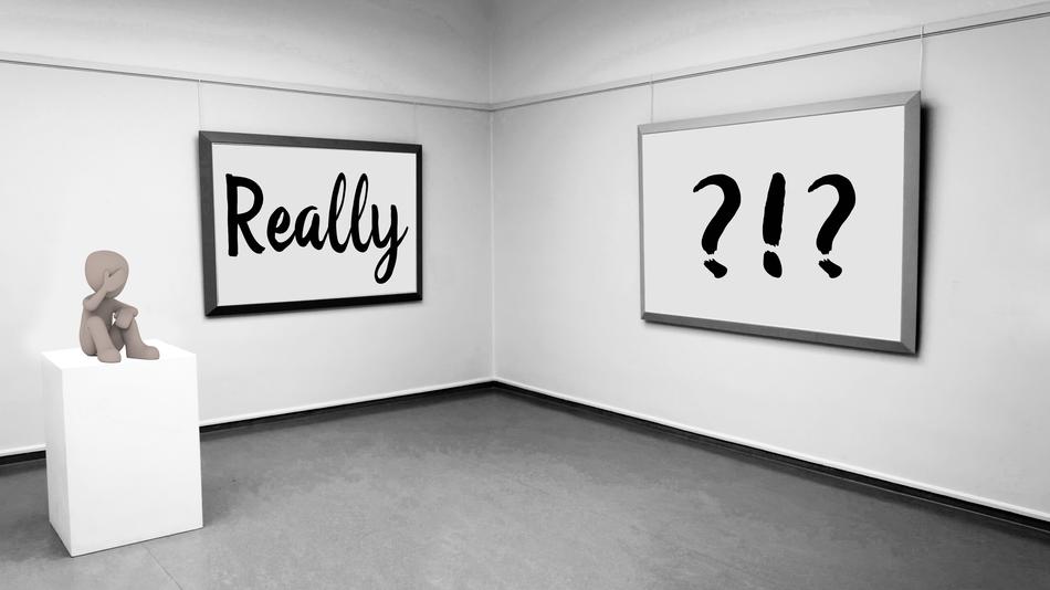 Interior of the room with figure and signs, clipart