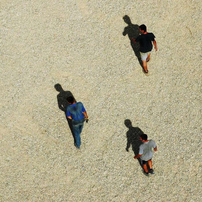 People Gravel shadow