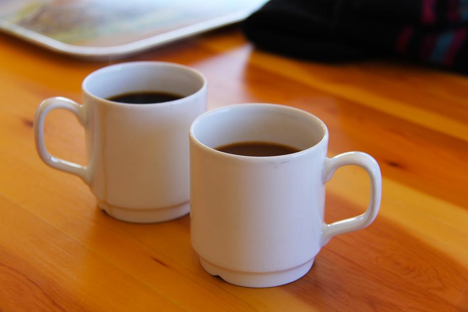 coffee hot in a mug