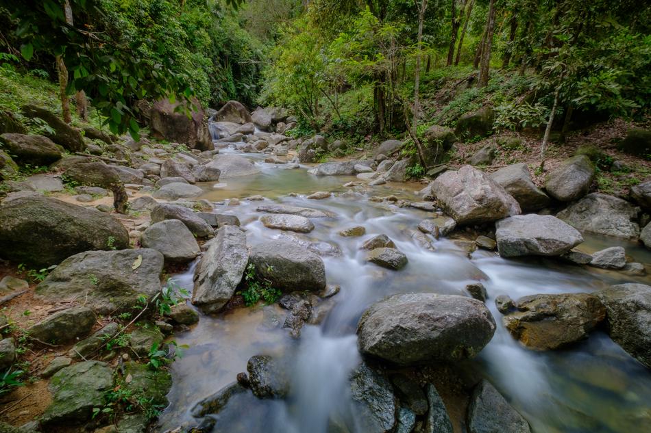 Waterfall View Dusk