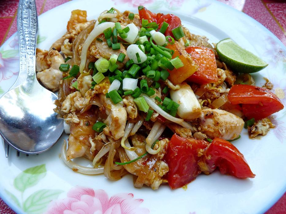 plate of noodles