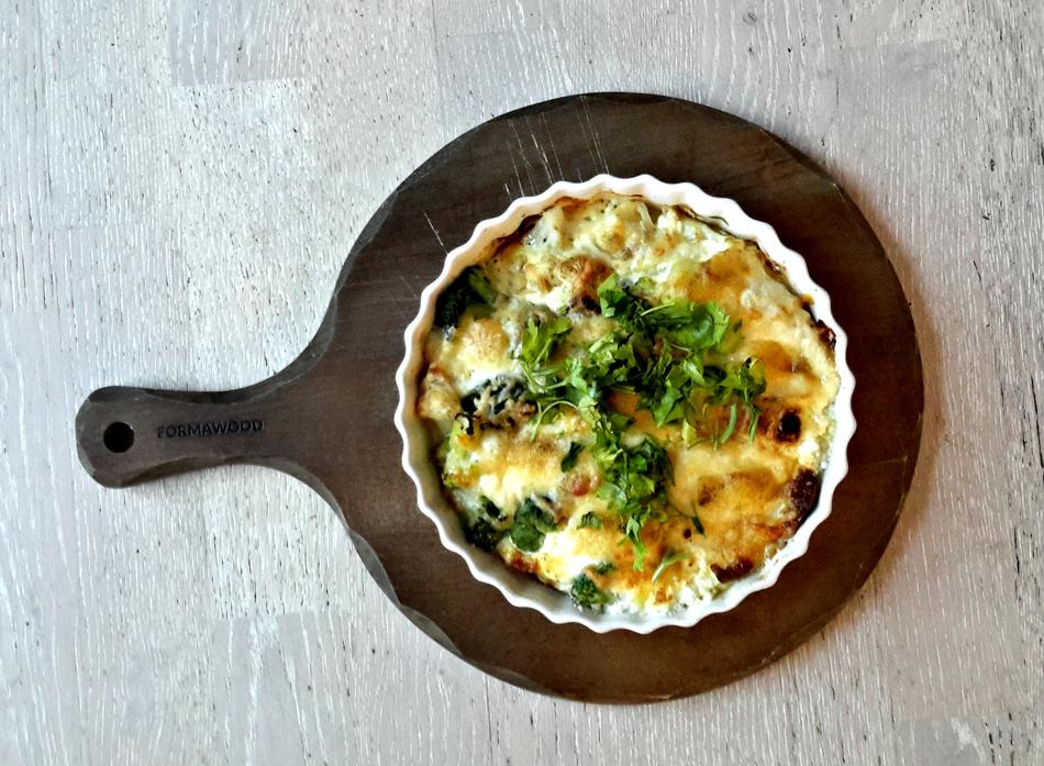 fried egg and vegetables