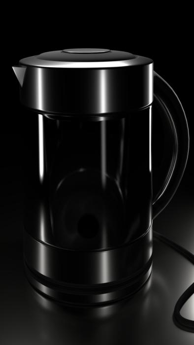 iron beautiful kettle