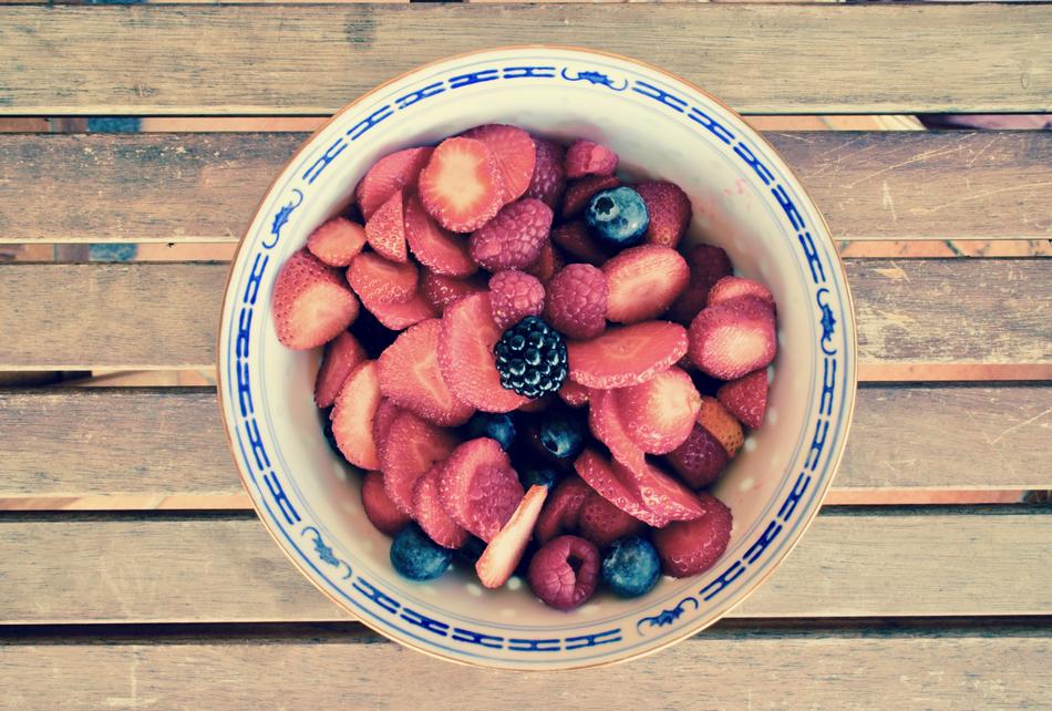 sweet strawberries in a bowl