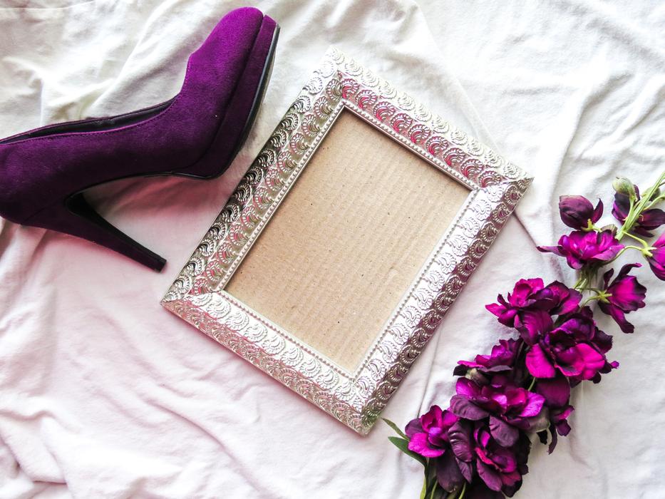 Purple Heels Shoes decorations