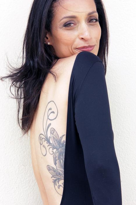 Tattoo on a girl shoulder