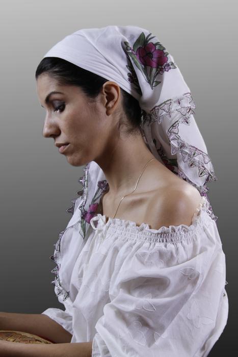 Woman Country Style Posing