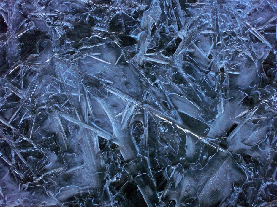 Texture of Ice, blue Winter background