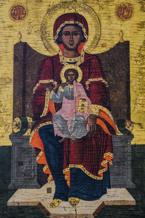 Virgin Mary Christ Icon