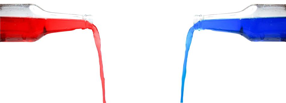 Drinks Red Blue