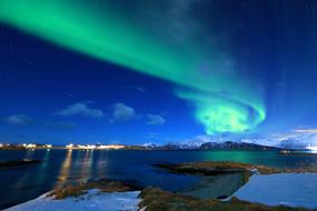 beautiful view of the northern lights