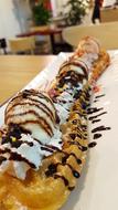 long sweet dessert