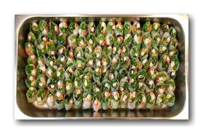 Korean vegetable rolls