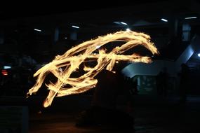 Fire Dancing Light Painting