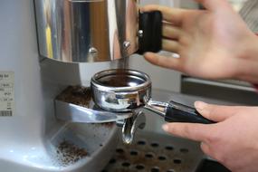 making aromatic coffee
