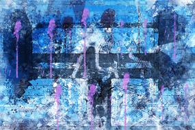 blue background art