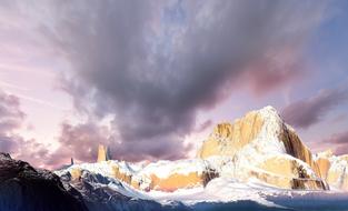 silver Mountain snowy peaks