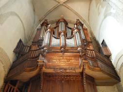 church organ wooden