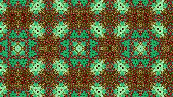 Green and red design with patterns, of different shades, clipart