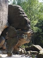 incredible rock in the shape of a face