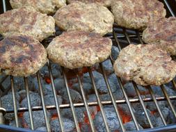 Juicy delicious meat on the fire
