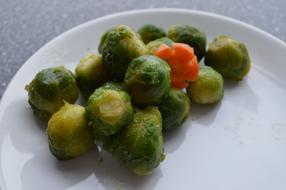 plate of green vegetables